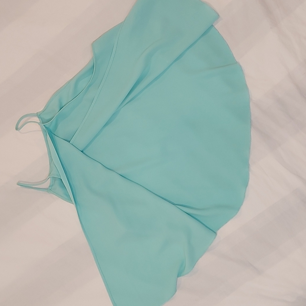Aritzia Wilfred Split-back Halter Camisole in Mint Green